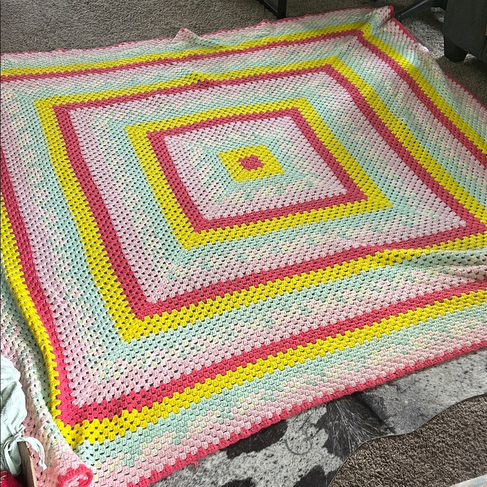 Colorful Crochet Blanket